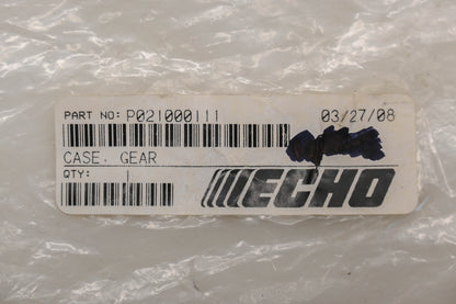 New OEM Echo P021000111 Gear Case NOS