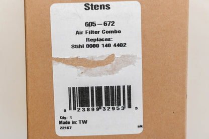 Stens 605-672, 0000-140-4402 Air Filter NOS