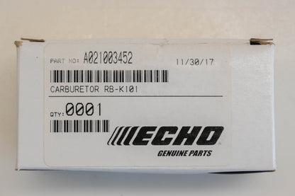 New OEM Echo A021003452 Carburetor Kit NOS