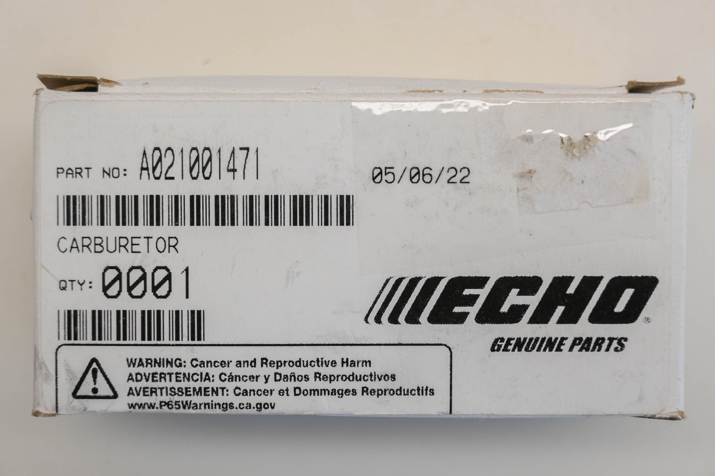 New OEM Echo A021001471 Carburetor NOS