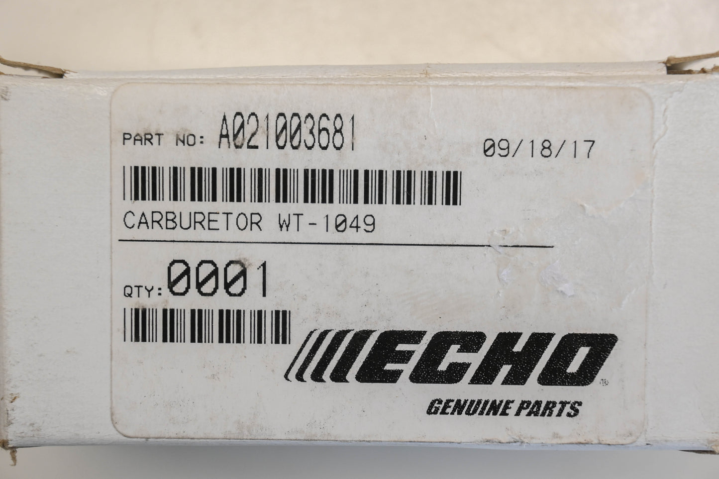New OEM Echo A021003681 Carburetor NOS