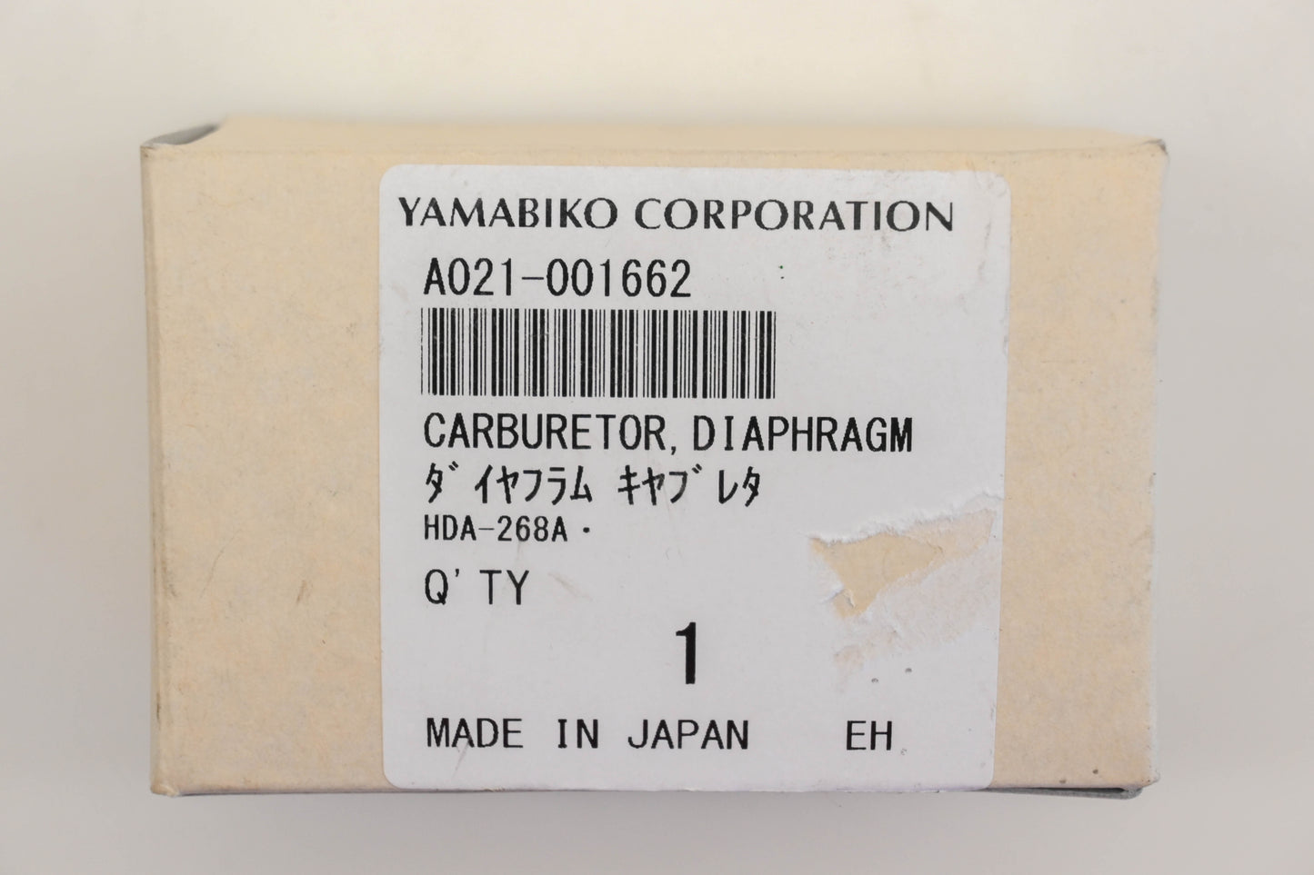 Yamabiko Corporation A021-001662 Carburetor NOS