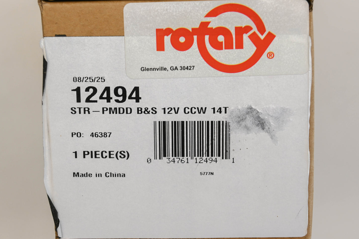 Rotary 26-12494, 593934, 5777N Starter Assembly NOS