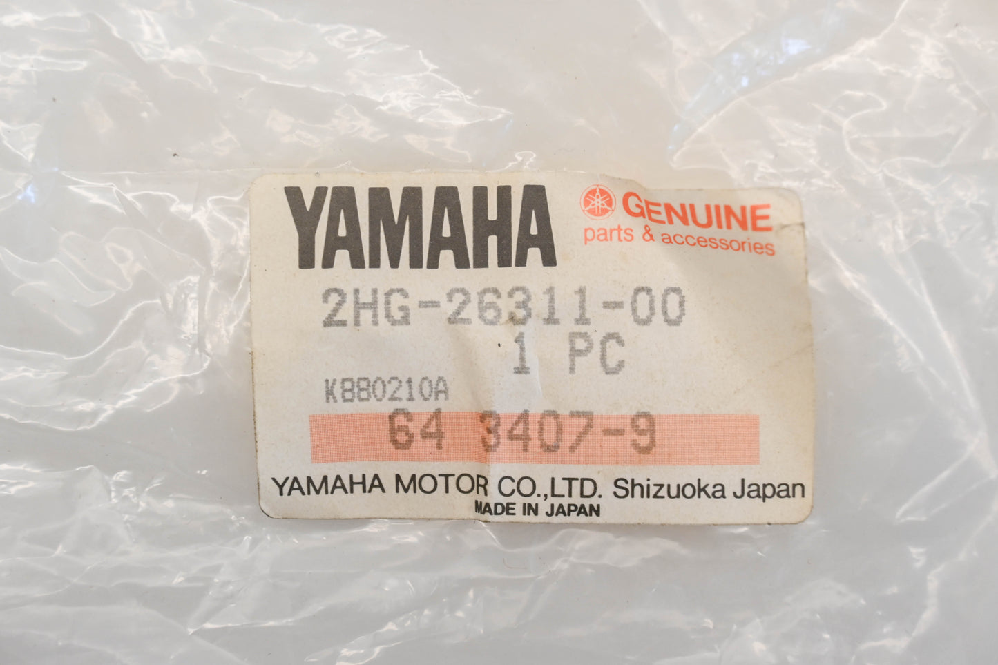 New OEM Yamaha 2HG-26311-00-00 Throttle Cable NOS