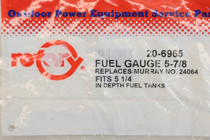 Rotary 20-6965, 24064 5-7/8" Fuel Gauge NOS