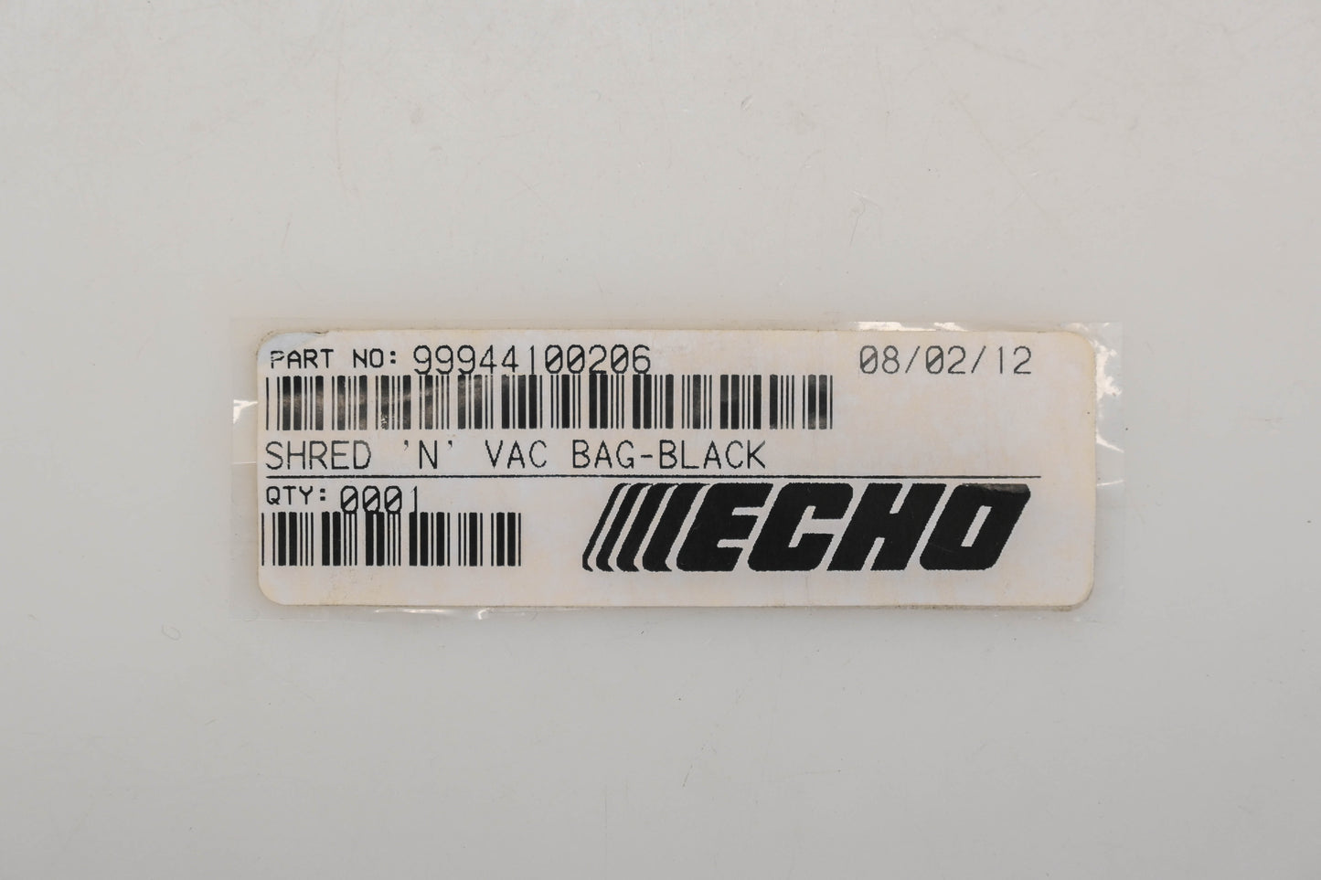 New OEM Echo 99944100206 Black Shred 'N' Vac Bag NOS