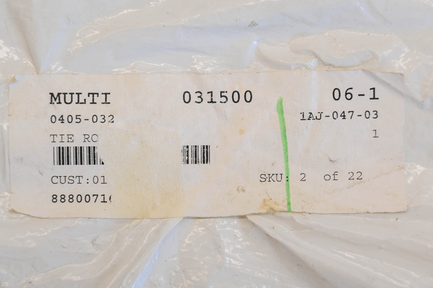 New OEM Arctic Cat 0405-032 Tie Rod NOS