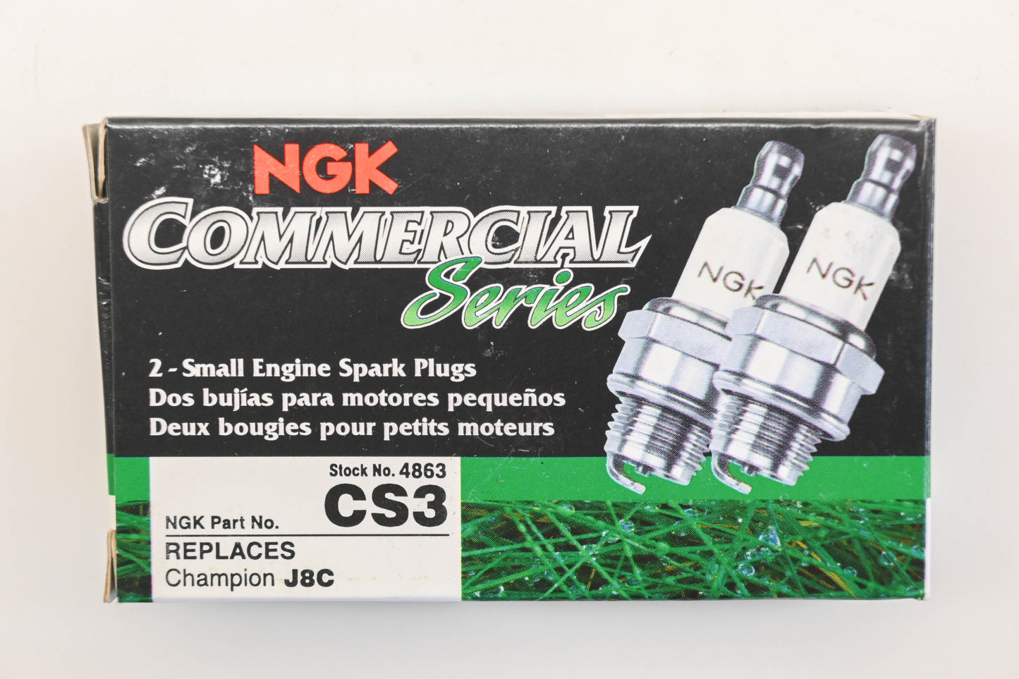 NGK CS3, J8C Spark Plugs Qty 4 NOS