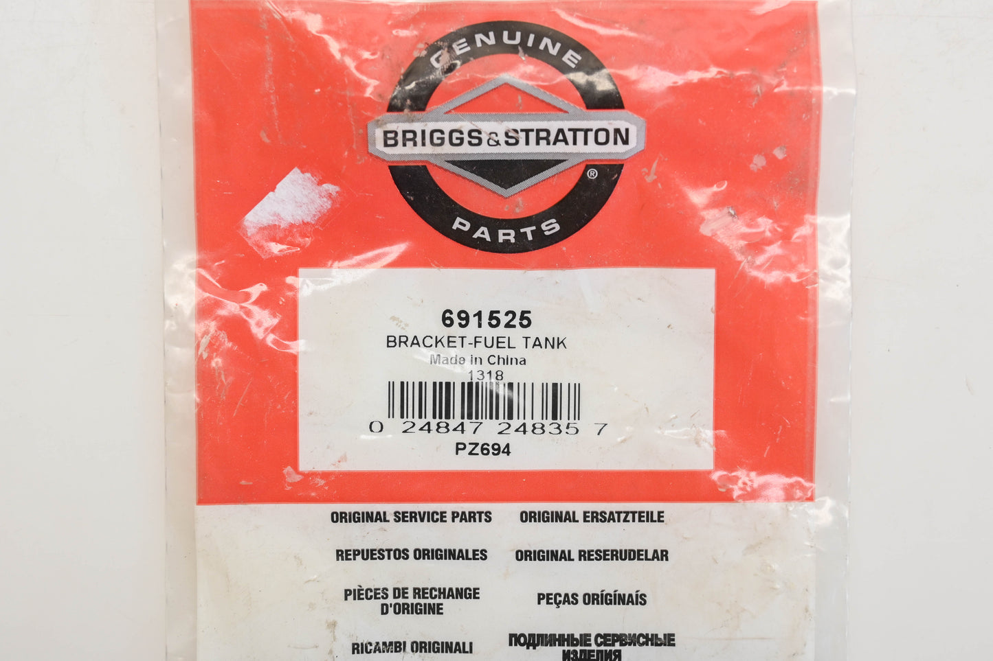 New OEM Briggs & Stratton 691525 Fuel Tank Bracket NOS