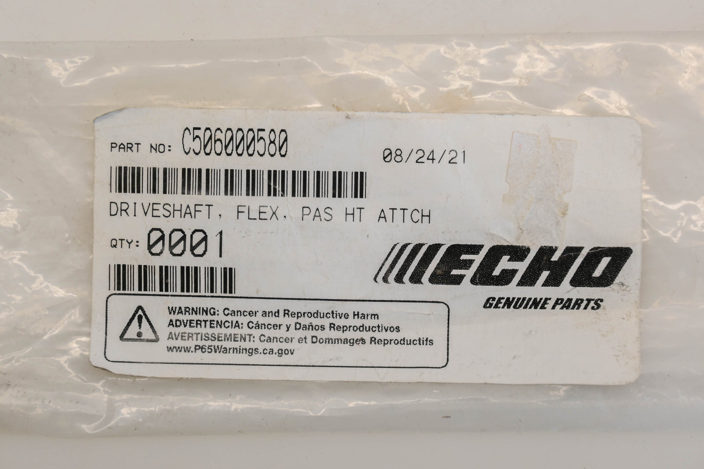 New OEM Echo C506000580 Flex Shaft NOS