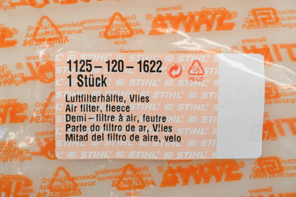 New OEM Stihl 1125-120-1622 Air Filter Assembly NOS