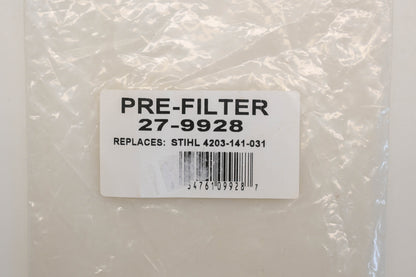 Rotary 27-9928, 4203-141-0310 Pre-Filter NOS