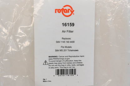 Rotary 39-16159, 1145-140-4400 Air Filter NOS
