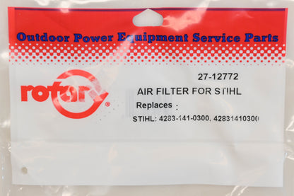 Rotary 27-12772, 4283-141-0300 Air Filter NOS