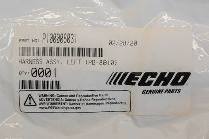 New OEM Echo P100008031 Left Harness Kit NOS
