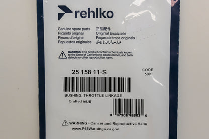 Rehlko 25 158 11-S, 2515811S Throttle Linkage Bushing Qty 5 NOS