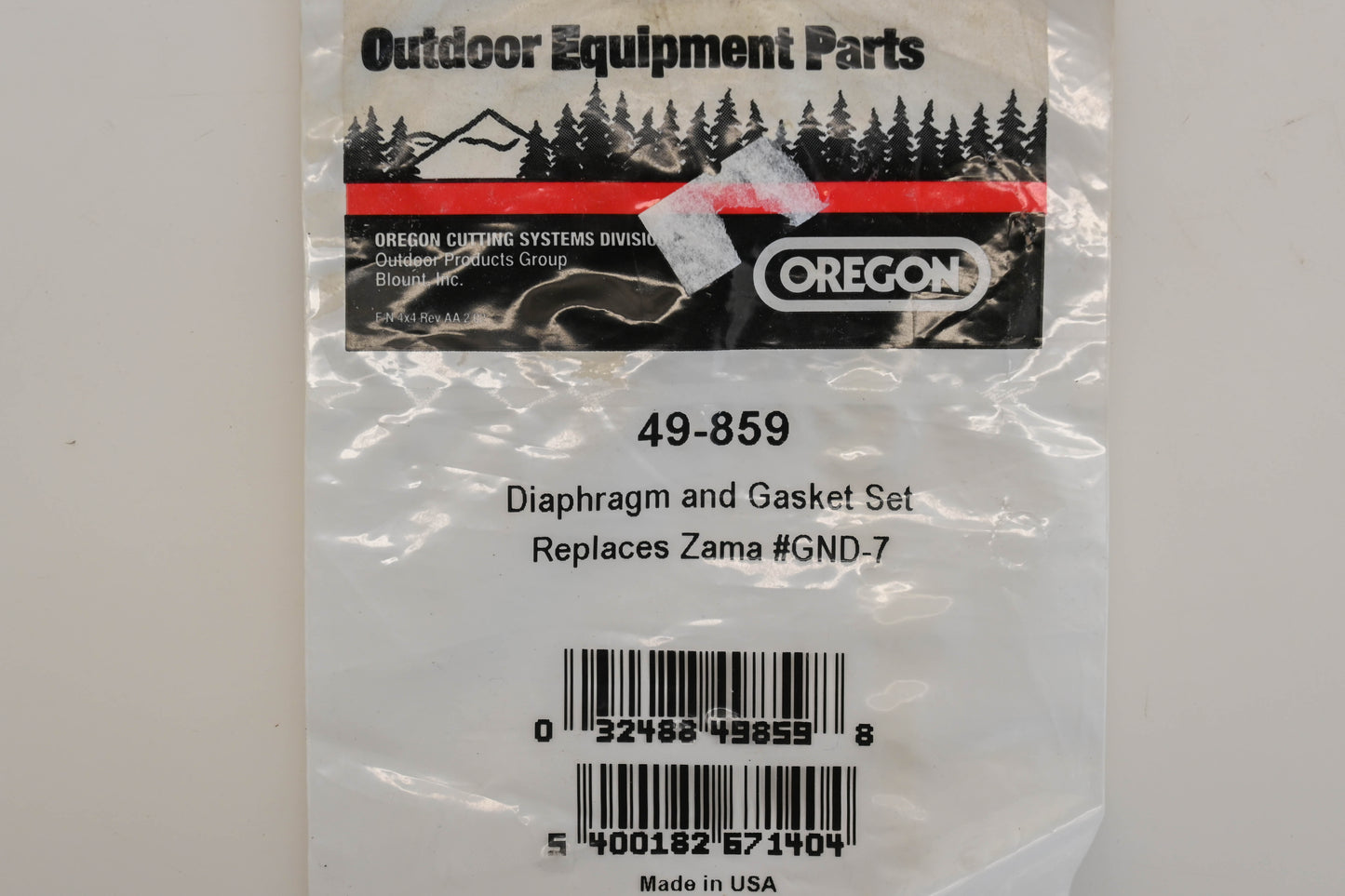 Oregon 49-859, GND-7 Carburetor Repair Kit NOS