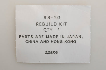 Zama RB-10 Carburetor Repair Kit NOS