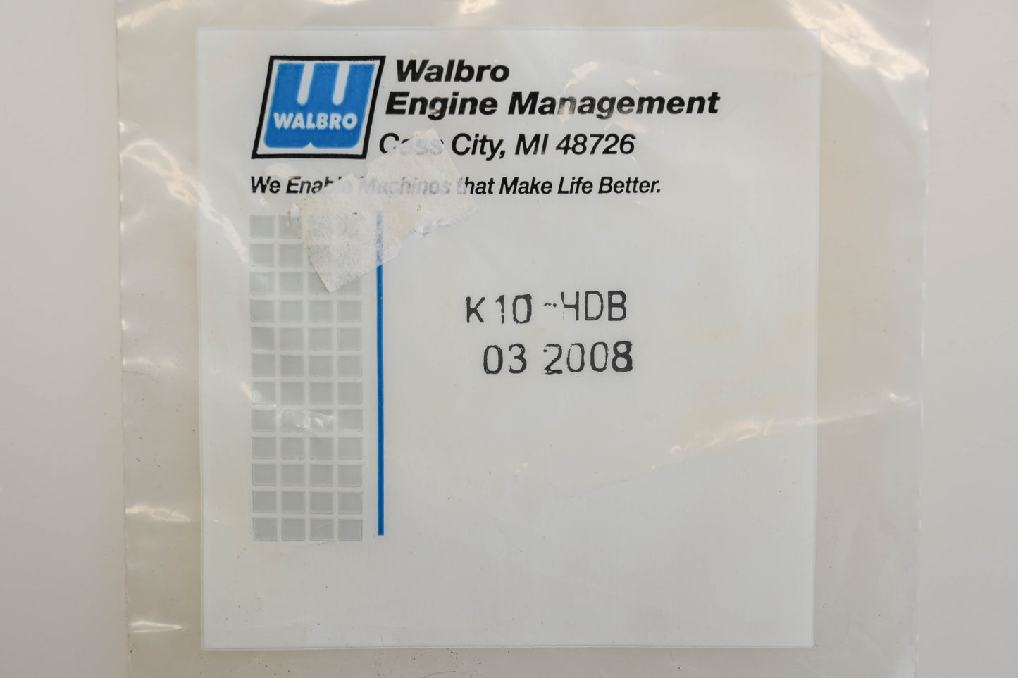 Walbro K10-HDB Carburetor Repair Kit NOS