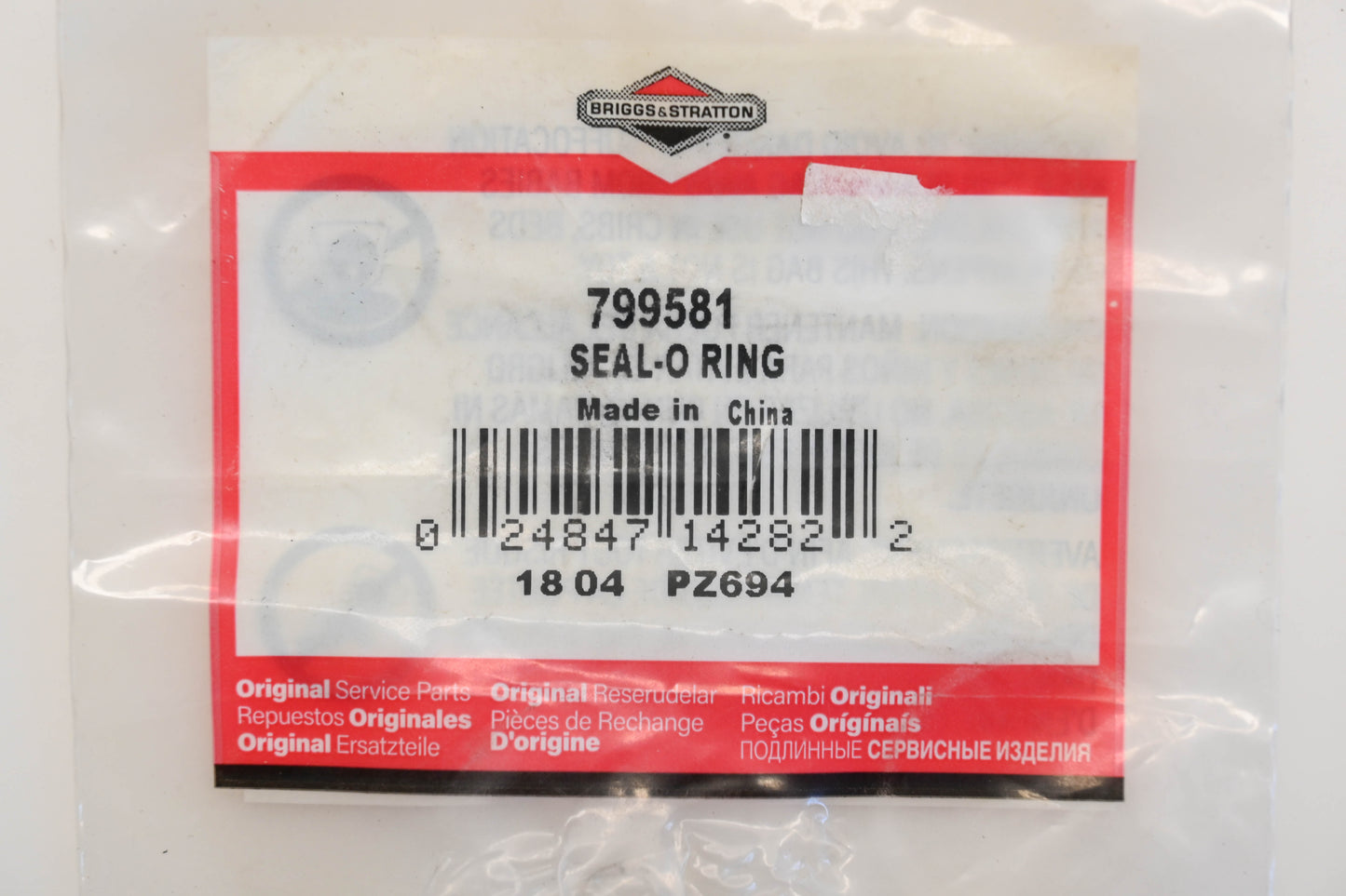 New OEM Briggs & Stratton 799581 Seal O-Ring NOS
