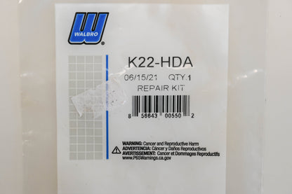 Walbro K22-HDA Carburetor Repair Kit NOS