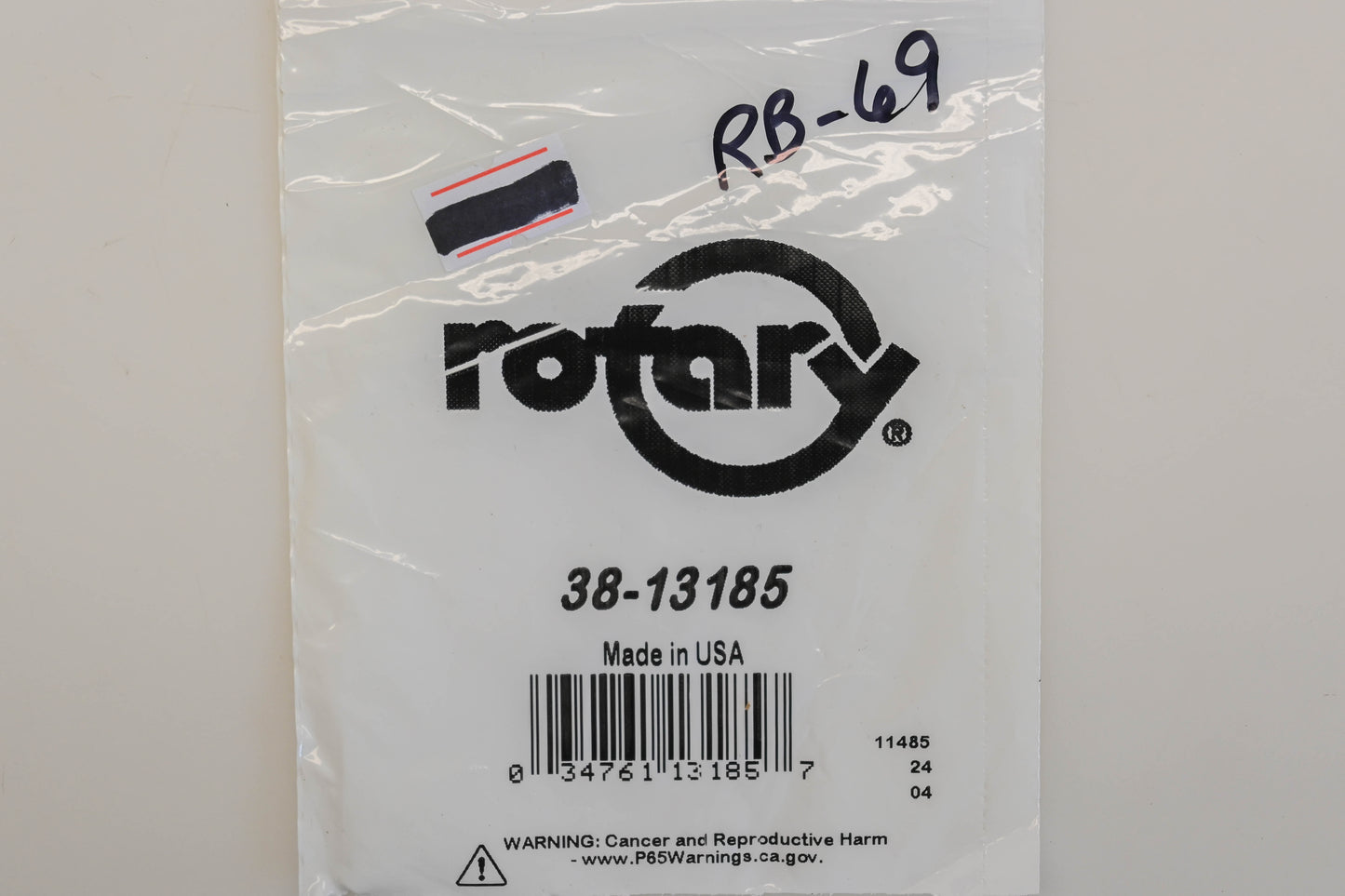 Rotary 38-13185, RB-69 Carburetor Repair Kit NOS