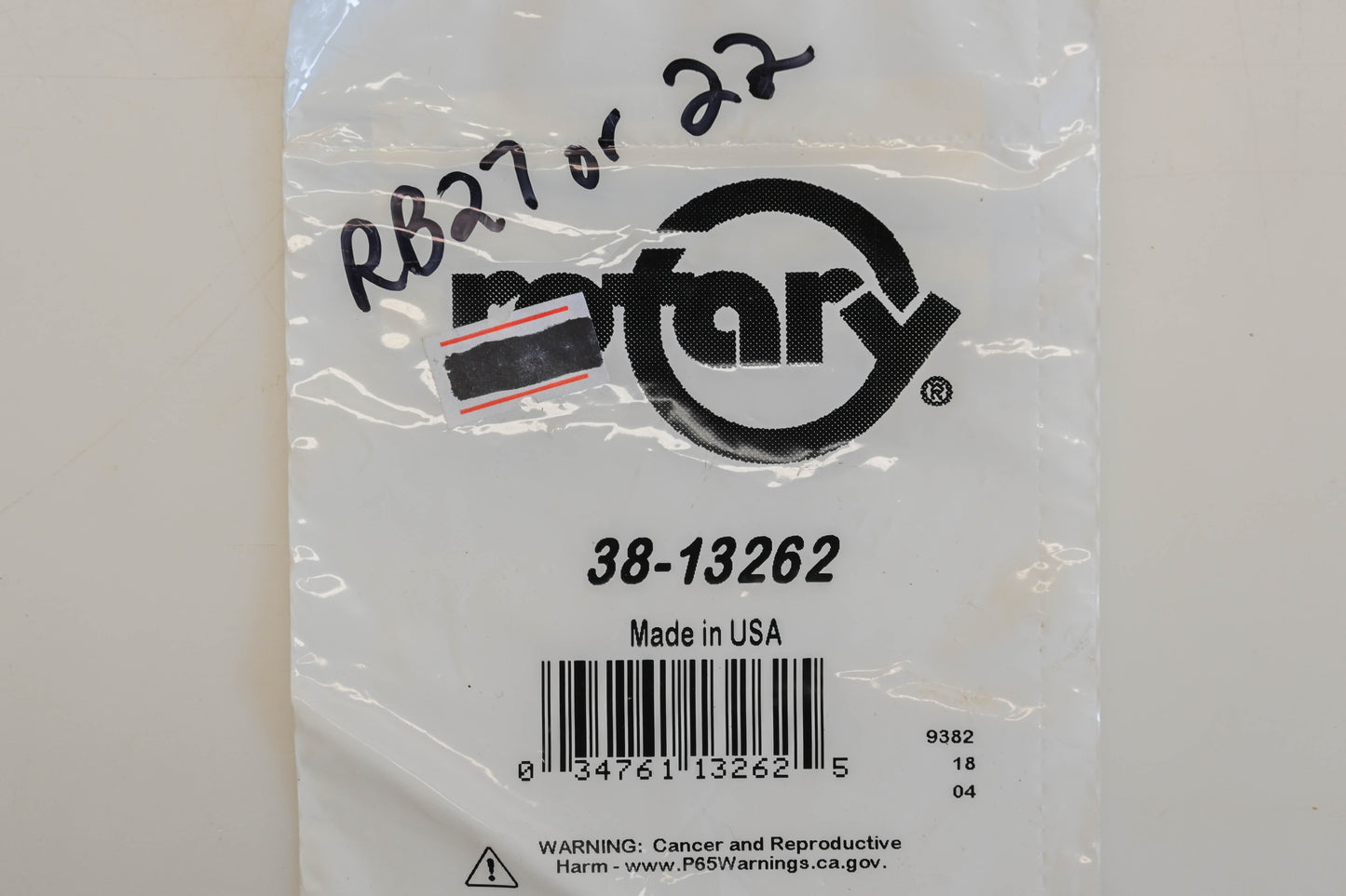 Rotary 38-13262, RB-27, RB-22 Carburetor Repair Kit NOS