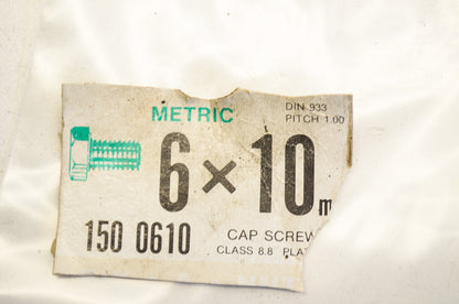 Dorman 150-0610 Cap Screw 6x10mm Qty 20 NOS