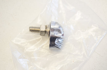 New Drag Specialties Chrome Skull Krommet 1/4-20 Stud NOS
