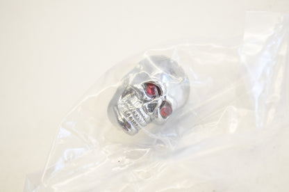 New Drag Specialties Chrome Skull Krommet 1/4-20 Stud NOS