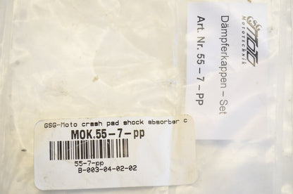 New GSG Moto Crash Pad Shock Absorber Cap QTY 3 NOS