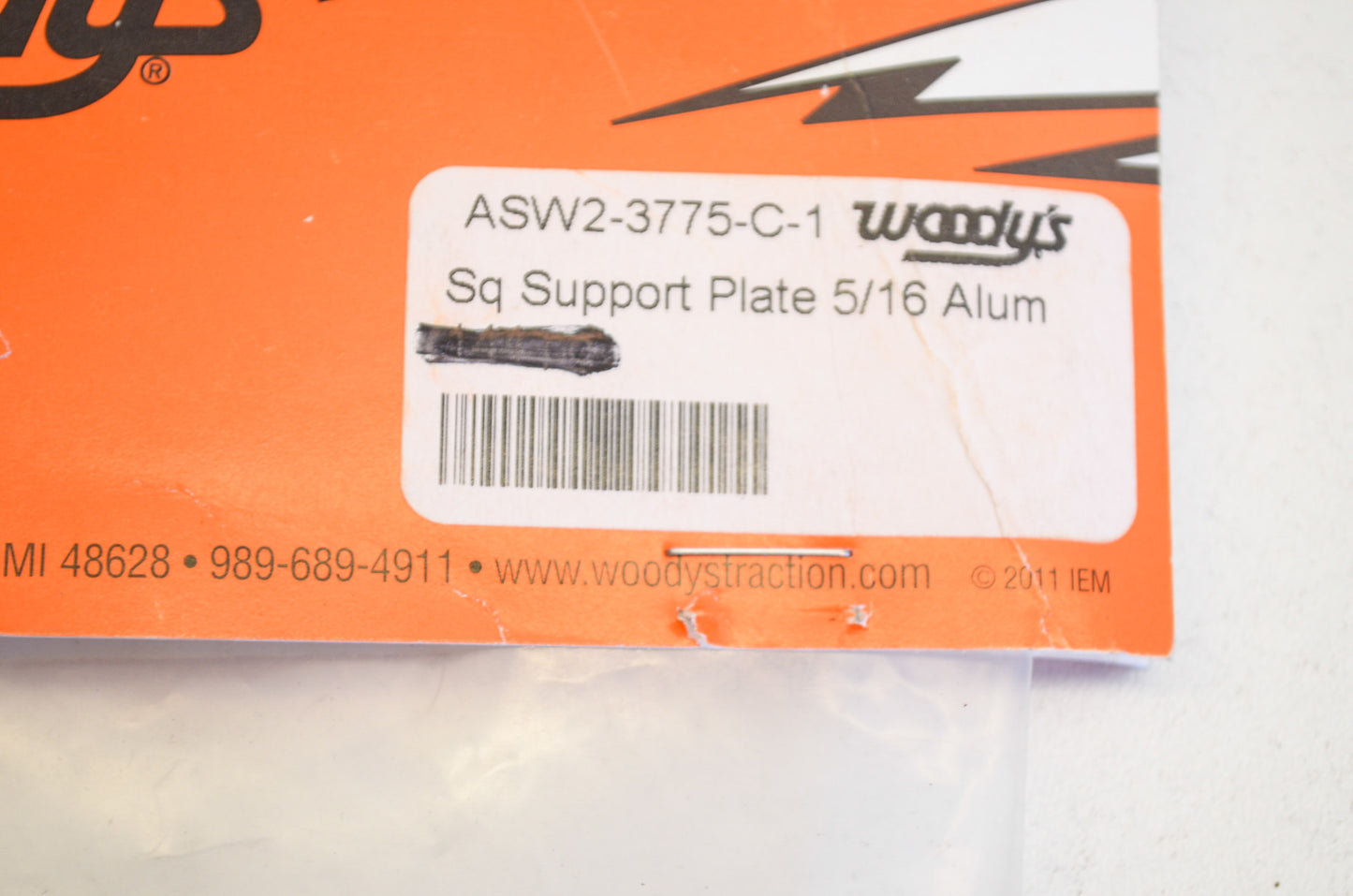 Square Support Plate 5/16 Qty 30 NOS