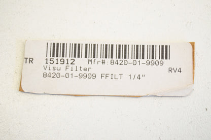 New Visu Filter Fuel Filter 1/4' NOS