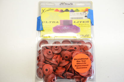 Sno-Stuff 671-300-82 X-Calibur 5/16 Ultra Lite Backer Plates Red QTY 87 NOS