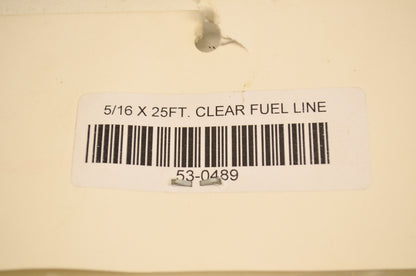 Helix 53-0489 Clear Polyurethane Fuel Line 5/16 x 7/16 x 25ft NOS