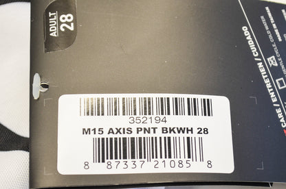 Axxis 352194 MSR Pants Black Whire Size Adult 28 NOS