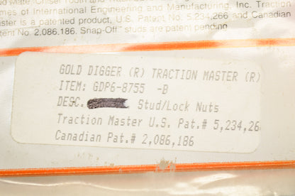 Gold Digger Traction Master Carbide Stud Kit 5/16x .875 NOS