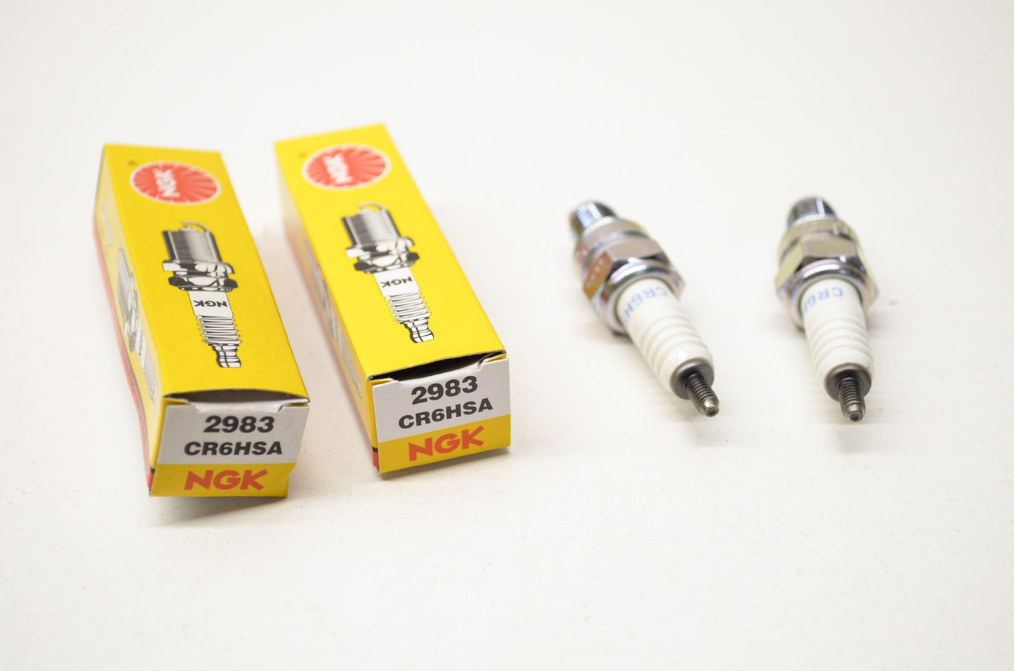 New OEM Yamaha NGK Spark Plugs Qty 2 NOS