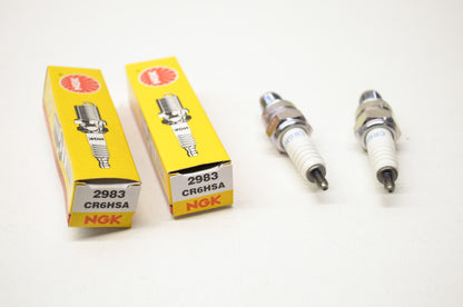 New OEM Yamaha NGK Spark Plugs Qty 2 NOS