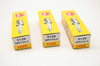 New OEM Yamaha NGK Spark Plugs Qty 3 NOS