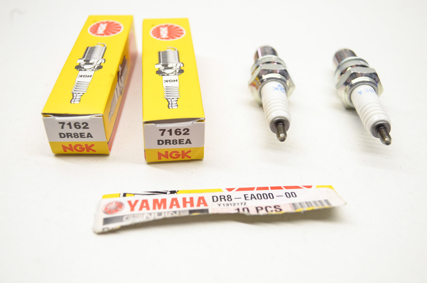 New OEM Yamaha NGK Spark Plugs Qty 2 NOS