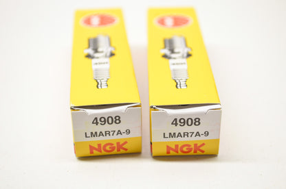 NGK LMA-R7A90-00-00, 4908, LMAR7A-9 Spark Plugs Qty 2 NOS