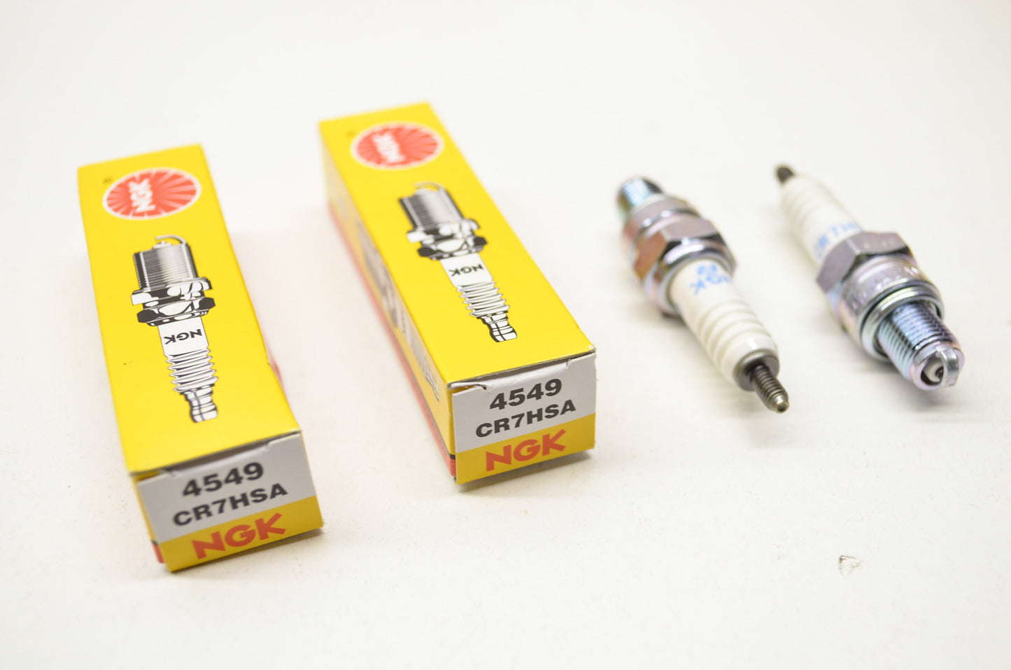 New OEM Yamaha NGK Spark Plugs Qty 2 NOS