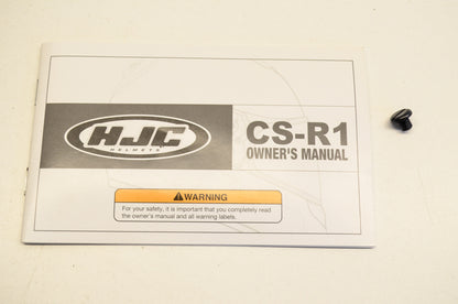 New HJC CS-R1 Owner's Manual with Helmet Screw NOS