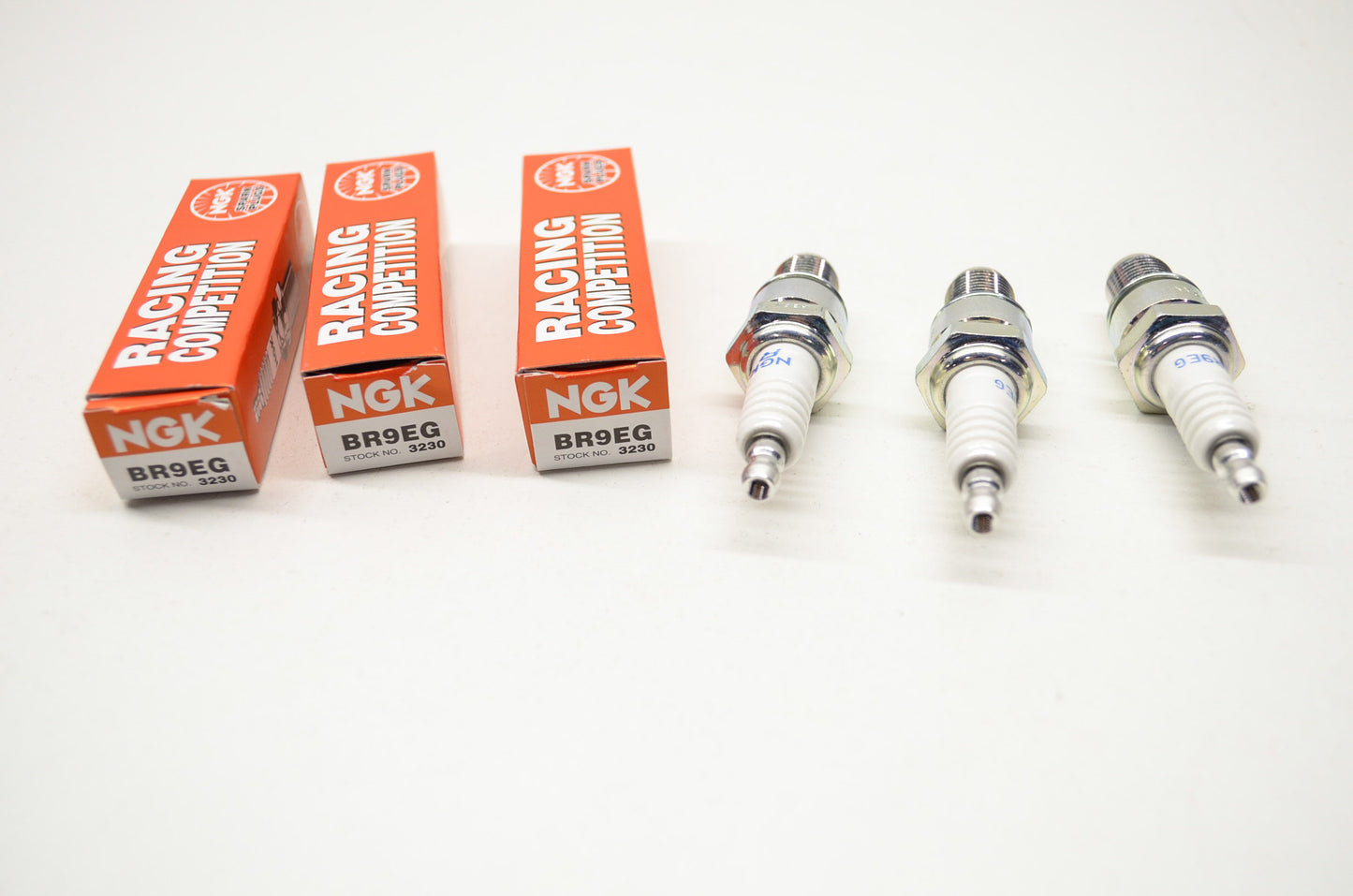 New Yamaha NGK Spark Plugs Qty 3 NOS