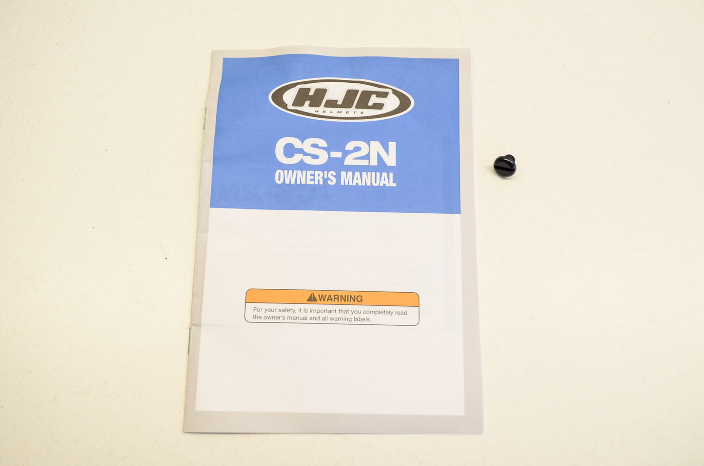 New HJC CS-2N Owner's Manual with Helmet Screw NOS