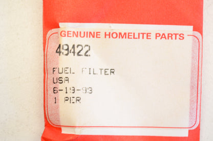 Homelite 49422 Fuel Filter Qty 2 NOS