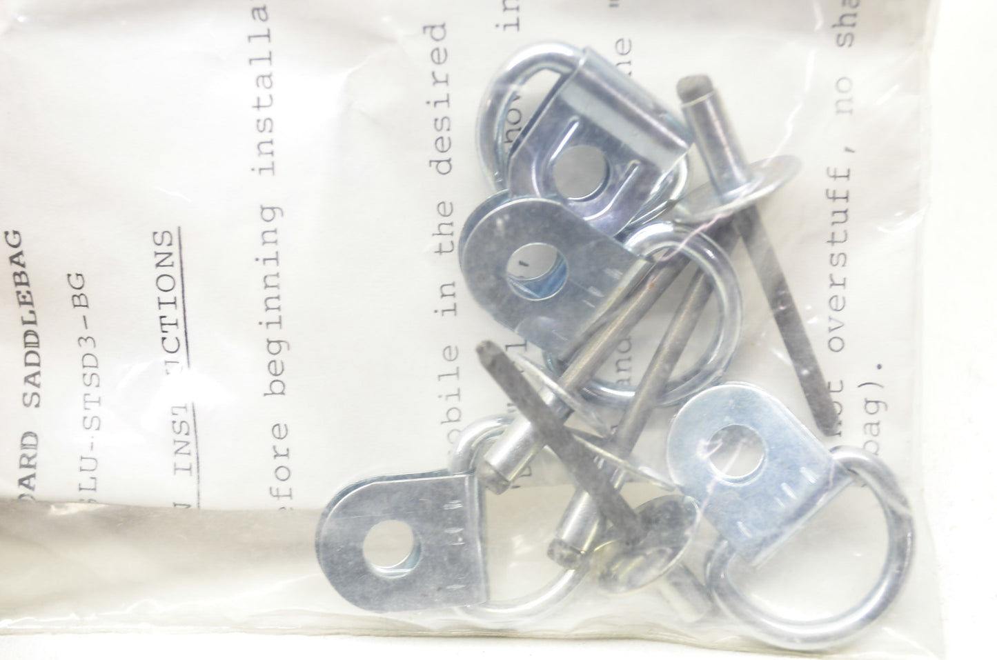 OEM Yamaha SHW-SADBG-HW-KT Standard Saddlebag Hardware Kit NOS