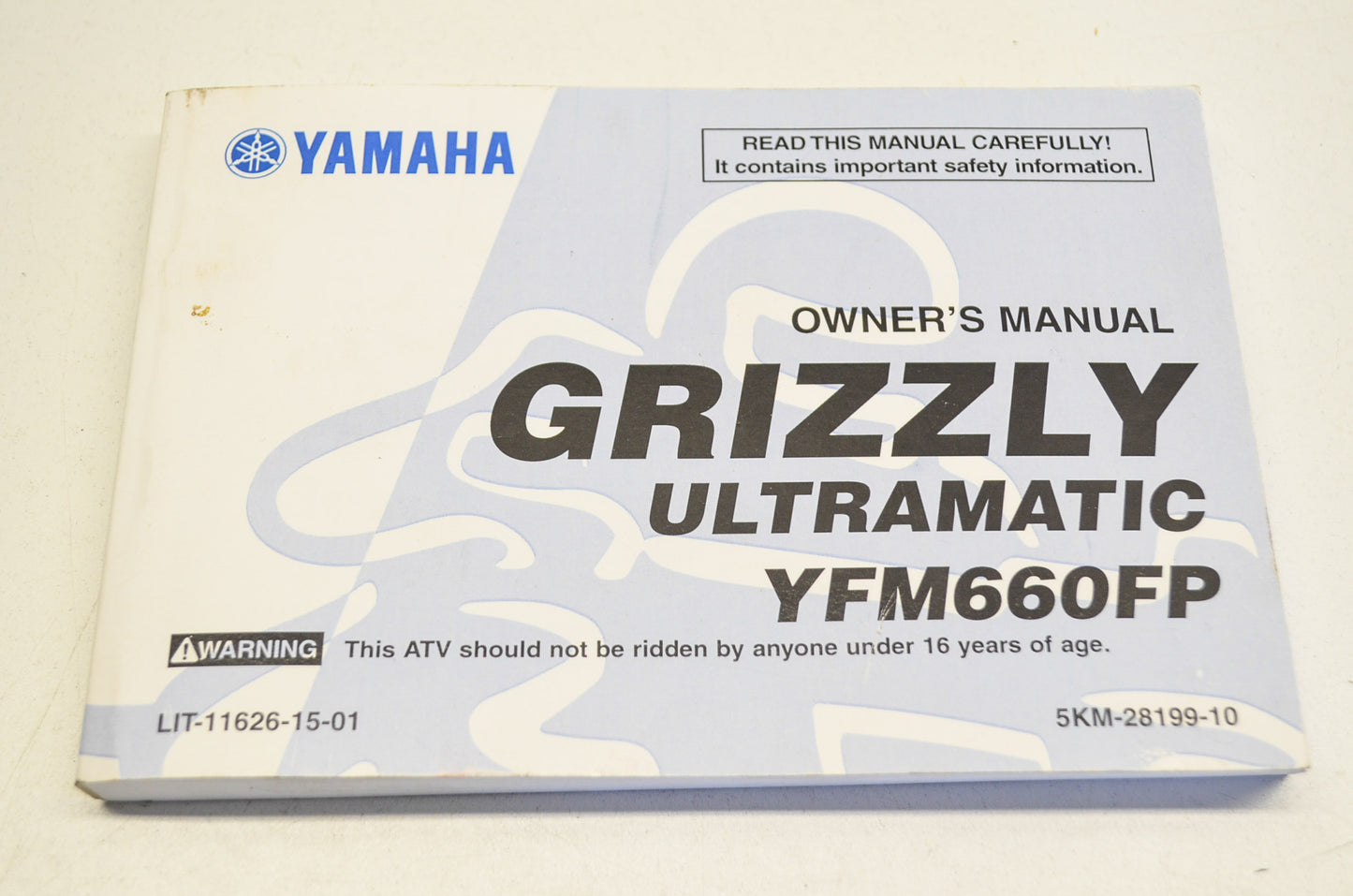 New OEM Yamaha Grizzly Ultramatic YFM660FP Owner's Manual NOS