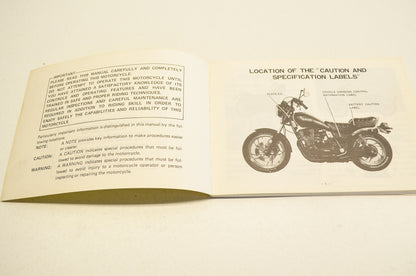 OEM Yamaha LIT-11626-02-33 XJ650LH Owner's Manual NOS